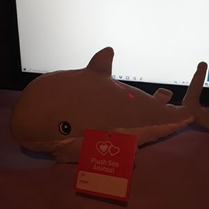 NEW-- DOLPHIN  PLUSH  SEA ANIMAL.